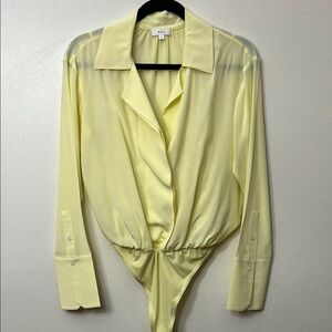A.L.C. Women's Yellow Bodysuit Top